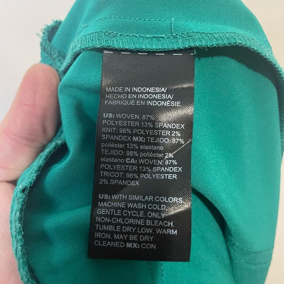 Chico's Zenergy Women's Chic360 Woven Joggers Jade Green size 3 - Picture 4 of 8